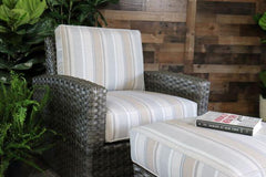 BISCAYNE 4 PIECE SEATING SET - Love Seat, 2 Club Chairs and Coffee Table