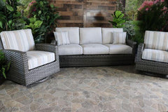 BISCAYNE 3 PIECE SEATING SET- Sofa and 2 Swivel Gliders
