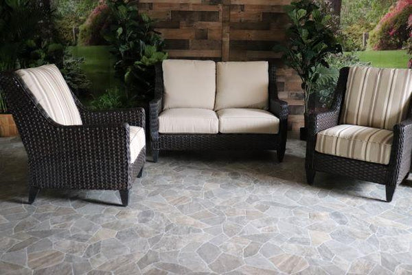 erwin and sons oconee wicker patio outdoor seating love seat club chairs