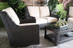 OCONEE 3 PIECE SEATING SET - Love Seat, Club Chair, and Swivel Glider