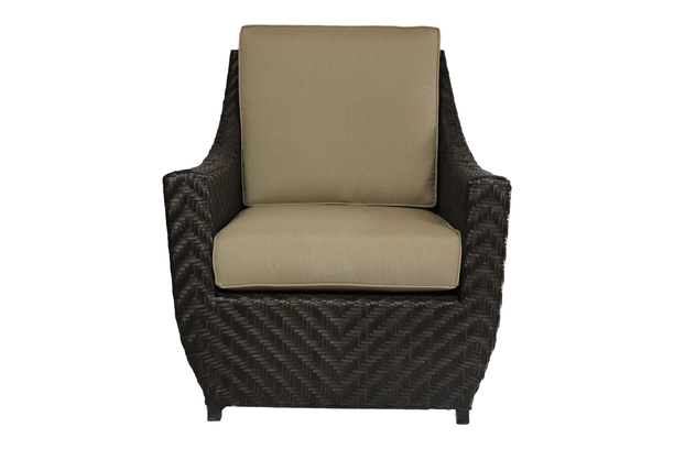 glenhaven home and garden sumerset wicker outdoor seating club chair front