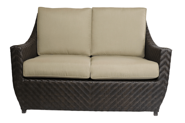 glenhaven home and garden sumerset wicker outdoor seating love seat front