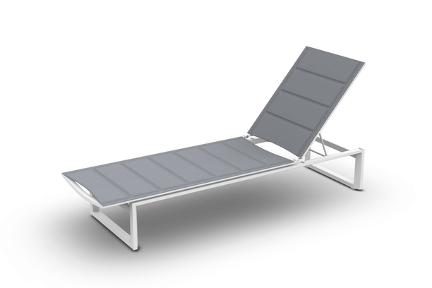 jati kebon gibara aluminum outdoor patio furniture chaise lounge padded sling