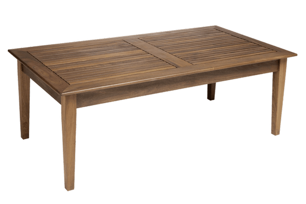 Jensen Outdoor Opal IPE Wood Outdoor Patio Furniture Coffee Table 24x47