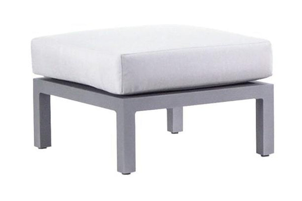 patio renaissance coronado aluminum teak outdoor patio seating ottoman canvas granite sunbrella