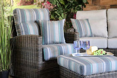 EUREKA 4 PIECE SEATING SET - Sofa, Club Chair, Swivel Glider and Coffee Table