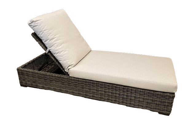 Patio Renaissance Somerset All Weather Wicker Outdoor Patio Furniture Seating Chaise Lounge Chair