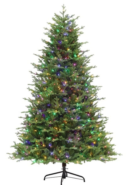 Portland Spruce Dual Lit 3MM LED Clear Multi Color Lights Multi Function Artificial Christmas Tree