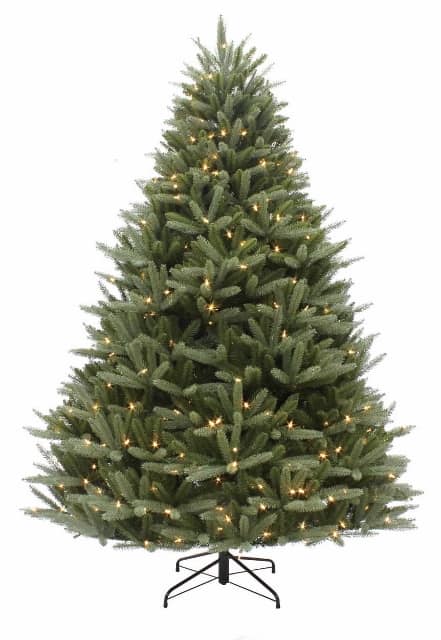 10 ft richmond fir artificial christmas tree pre lit with clear led lights