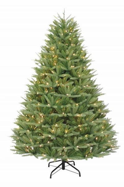 9 ft salem fir artificial christmas tree prelit with clear led lights