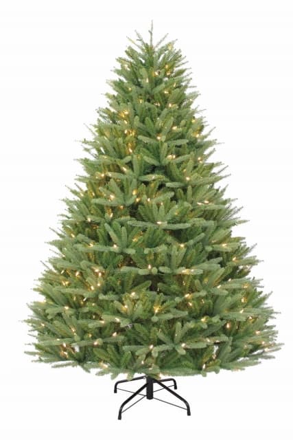 10 ft salem artificial christmas tree pre lit with clear led lights 