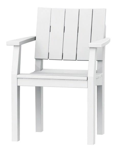 seaside casual mad dining arm chair polymer outdoor furniture