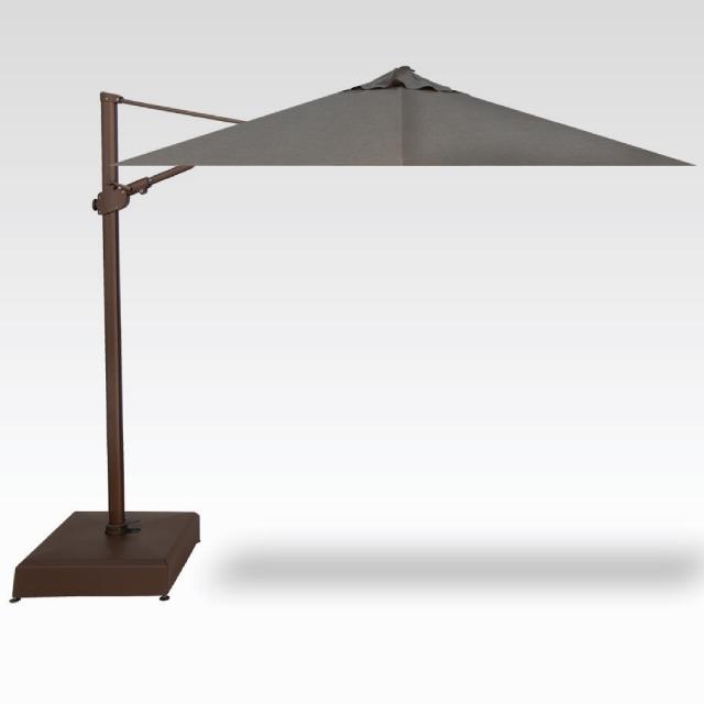 Treasure Garden 10 Square Cantilever Umbrella Sunbrella Cast Slate