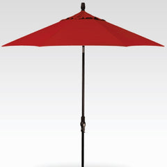 11' Auto Tilt Umbrella - Jockey Red