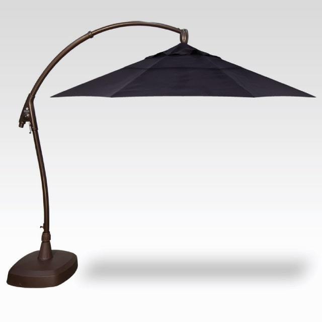 Treasure Garden 11' Cantilever Umbrella Navy Sunbrella