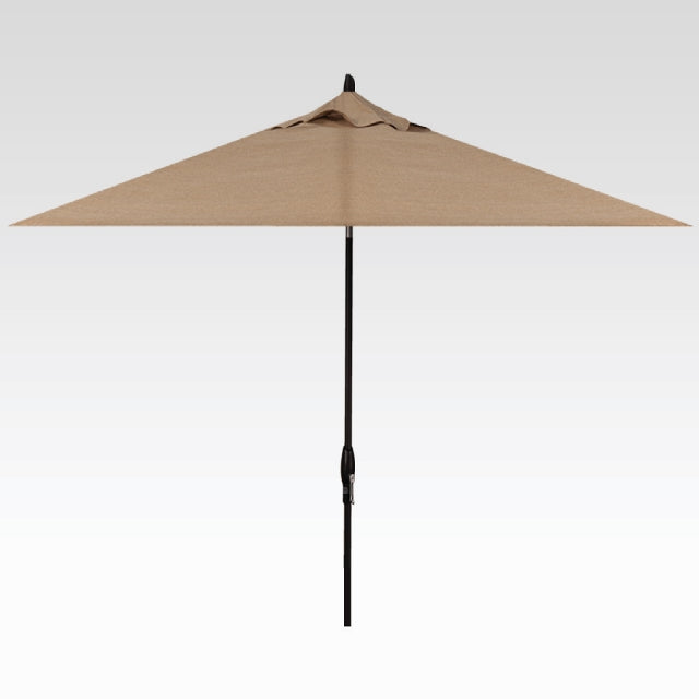Treasure Garden 8x10 Auto Tilt Umbrella Sunbrella Linen Sesame