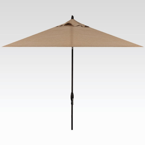 Treasure Garden 8x10 Auto Tilt Umbrella Sunbrella Linen Sesame