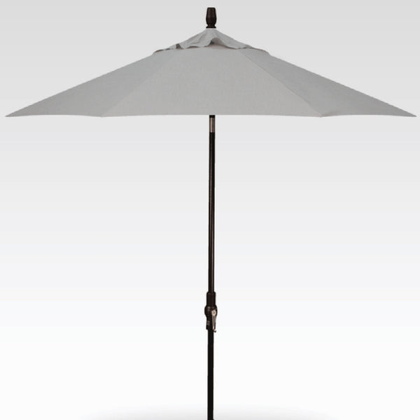 Treasure Garden 9' Auto Tilt Umbrella Sunbrella Cast Silver