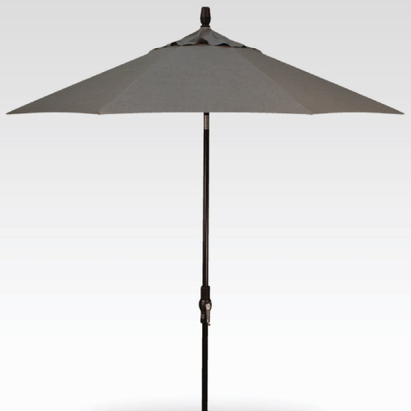 Treasure Garden 9' Auto Tilt Umbrella Sunbrella Cast Slate