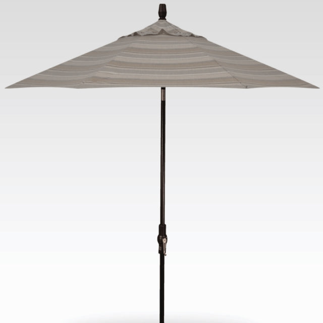 9 auto tilt sunbrella patio umbrella 9'ft Push Button Sunbrella® Double Wind Vents Available in your choice of fresh solids or stripes 9 Foot Auto Tilt Umbrella