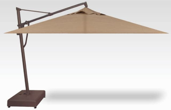 Treasure Garden Cantilever Umbrella 10x13 Sunbrella Linen Sesame