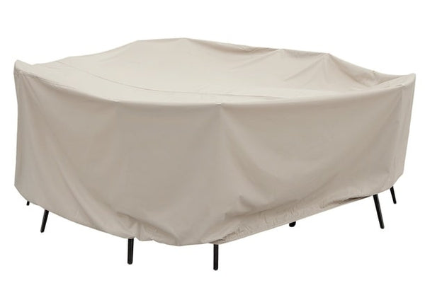 treasure garden furniture cover cp 590 weather resistant polyester 60 round table chairs champagne