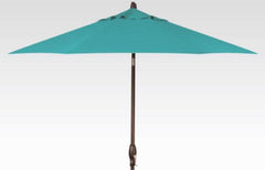 9ft Auto Tilt Umbrella - Harper Putty Stripe