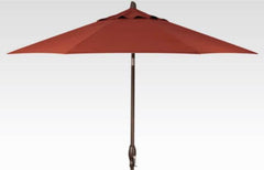 9ft Auto Tilt Umbrella - Paddock Aqua Stripe