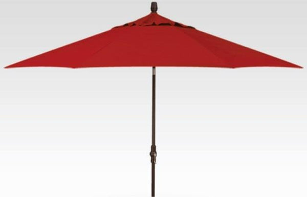 11' Auto Tilt Umbrella - Astoria Sunset Stripe
