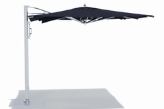 TUUCI 10' Square Ocean Master Max Cantilever Umbrella - Polished Titanium
