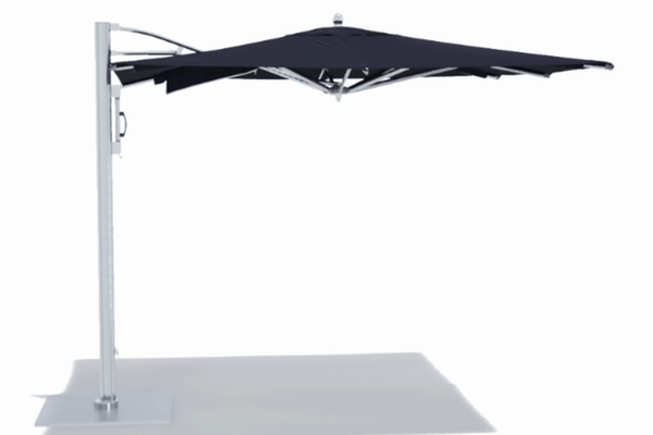 Tuuci Ocean Master Max Cantilever Square Polished Titanium Sunbrella Marine Admiral Navy Canopy