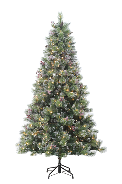 winter spruce 7.5 clear led lights artificial Christmas tree  